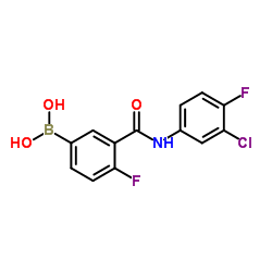 3-(3-chloro-4-fluorophenylcarbamoyl)-4-fluorophenylboronic acid picture