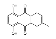 5,8-dihydroxy-2-methyl-1,4,4a,9a-tetrahydroanthracene-9,10-dione结构式