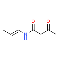 Butanamide, 3-oxo-N-1-propenyl-, (E)- (9CI)结构式