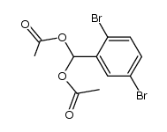 2,5-dibromobenzylidene diacetate Structure