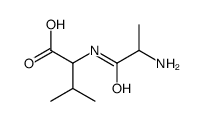 (2R)-2-[[(2R)-2-aminopropanoyl]amino]-3-methylbutanoic acid Structure
