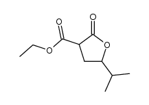 5-isopropyl-2-oxo-tetrahydro-furan-3-carboxylic acid ethyl ester Structure