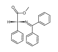 Methyl N-(diphenylmethylene)-D-phenylglycinate结构式