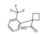 1-[2-(trifluoromethyl)phenyl]cyclobutane-1-carboxylic acid Structure