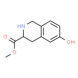 3-Isoquinolinecarboxylic acid, 1,2,3,4-tetrahydro-6-hydroxy-, Methyl ester结构式