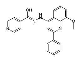 N'-(8-methoxy-2-phenylquinolin-4-yl)pyridine-4-carbohydrazide Structure