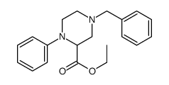 ethyl 4-benzyl-1-phenylpiperazine-2-carboxylate结构式