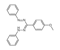1,5-Diphenyl-3-p-methoxyphenylformazan Structure