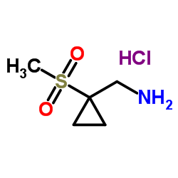 ([1-(Methylsulfonyl)cyclopropyl]methyl)amine hydrochloride Structure