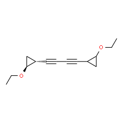 Cyclopropane, 1,1-(1,3-butadiyne-1,4-diyl)bis[2-ethoxy-, [1alpha(1S*,2R*),2ba]- (9CI) Structure