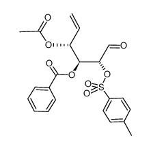 D-xylo-Hex-5-enose, 5,6-dideoxy-, 4-acetate 3-benzoate 2-(4-methylbenzenesulfonate)结构式