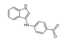 3-[N-(4-nitrophenyl)amino]indole结构式