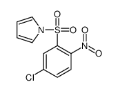 1-(5-chloro-2-nitrophenyl)sulfonylpyrrole Structure