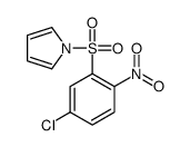 1-(5-chloro-2-nitrophenyl)sulfonylpyrrole结构式