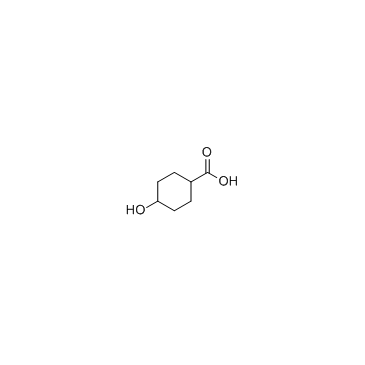 4-Hydroxycyclohexanecarboxylic acid structure