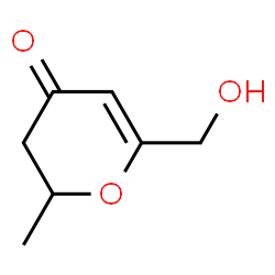 4H-Pyran-4-one, 2,3-dihydro-6-(hydroxymethyl)-2-methyl- (9CI)结构式