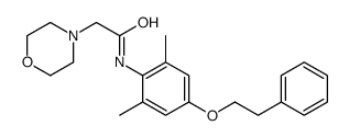 N-[2,6-dimethyl-4-(2-phenylethoxy)phenyl]-2-morpholin-4-ylacetamide结构式