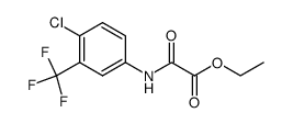 N-(4-chloro-3-trifluoromethylphenyl)-2-oxoglycine ethyl ester Structure