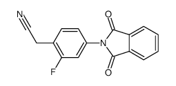 N-(4-cyanomethyl-3-fluorophenyl)phthalimide结构式