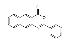 2-phenyl-4H-naphthyl<2,3-d><1,3>oxazin-4-one结构式