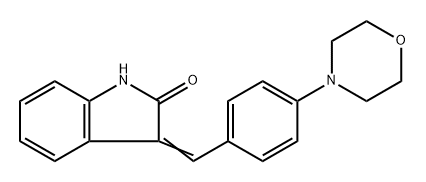 3-(4-吗啉亚苄基)吲哚啉-2-酮结构式