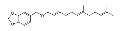 5-[[(2E,6E)-3,7,11-trimethyldodeca-2,6,10-trienoxy]methyl]-1,3-benzodioxole结构式