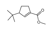methyl 3-tert-butylcyclopentene-1-carboxylate结构式