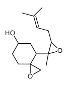 4-[2-methyl-3-(3-methylbut-2-enyl)oxiran-2-yl]-1-oxaspiro[2.5]octan-6-ol Structure