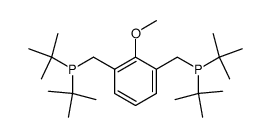 1,3-Bis-[(di-tert-butyl-phosphanyl)-methyl]-2-methoxy-benzene结构式