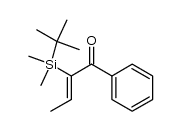 (Z)-2-(tert-butyldimethylsilyl)-1-phenylbut-2-en-1-one Structure