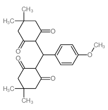 2-[(4,4-dimethyl-2,6-dioxo-cyclohexyl)-(4-methoxyphenyl)methyl]-5,5-dimethyl-cyclohexane-1,3-dione结构式