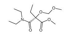 methyl 2-(diethylcarbamoyl)-2-(methoxymethoxy)butanoate结构式