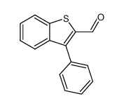 2-carboxaldehyde-3-phenylbenzo[b]thiophene结构式