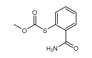 S-Methoxycarbonyl-2-mercapto-benzamid结构式