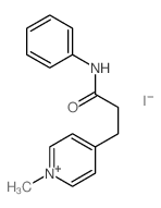 Pyridinium,1-methyl-4-[3-oxo-3-(phenylamino)propyl]-, iodide (1:1)结构式