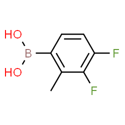 3,4-Difluoro-2-methylphenylboronic acid结构式