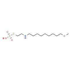 2-(9-Methoxynonyl)aminoethanethiol sulfate Structure