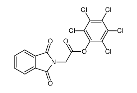 N,N-phthaloyl-glycine pentachlorophenyl ester结构式
