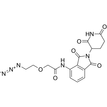 Pomalidomide-PEG1-azide Structure