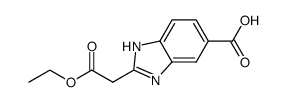 2-ethoxycarbonylmethyl-1H-benzoimidazole-5-carboxylic acid Structure