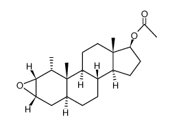 Androstan-17-ol, 2,3-epoxy-1-methyl-, acetate, (1alpha,2alpha,3alpha,5 alpha,17beta)- picture