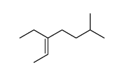 3-ethyl-6-methyl-hept-2-ene结构式
