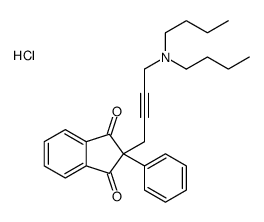 2-[4-(dibutylamino)but-2-ynyl]-2-phenylindene-1,3-dione,hydrochloride结构式