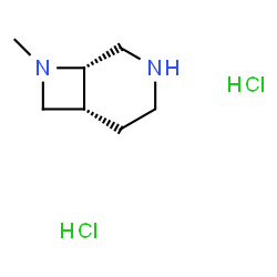 (1S,6R)-8-Methyl-3,8-diazabicyclo[4.2.0]octane dihydrochloride结构式