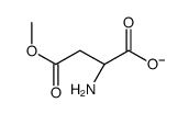 (2S)-2-amino-4-methoxy-4-oxobutanoate结构式