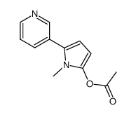 2-acetoxy-1-methyl-5-(3-pyridyl)pyrrole Structure