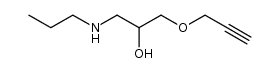 1-propylamino-3-prop-2-ynyloxy-propan-2-ol结构式