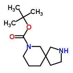2,7-二氮杂螺[4.5]癸烷-7-甲酸叔丁酯结构式