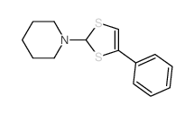 Piperidine,1-(4-phenyl-1,3-dithiol-2-yl)-结构式