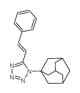 1H-Tetrazole,1-(1-adamantyl)-5-styryl-, (E)- (8CI) structure